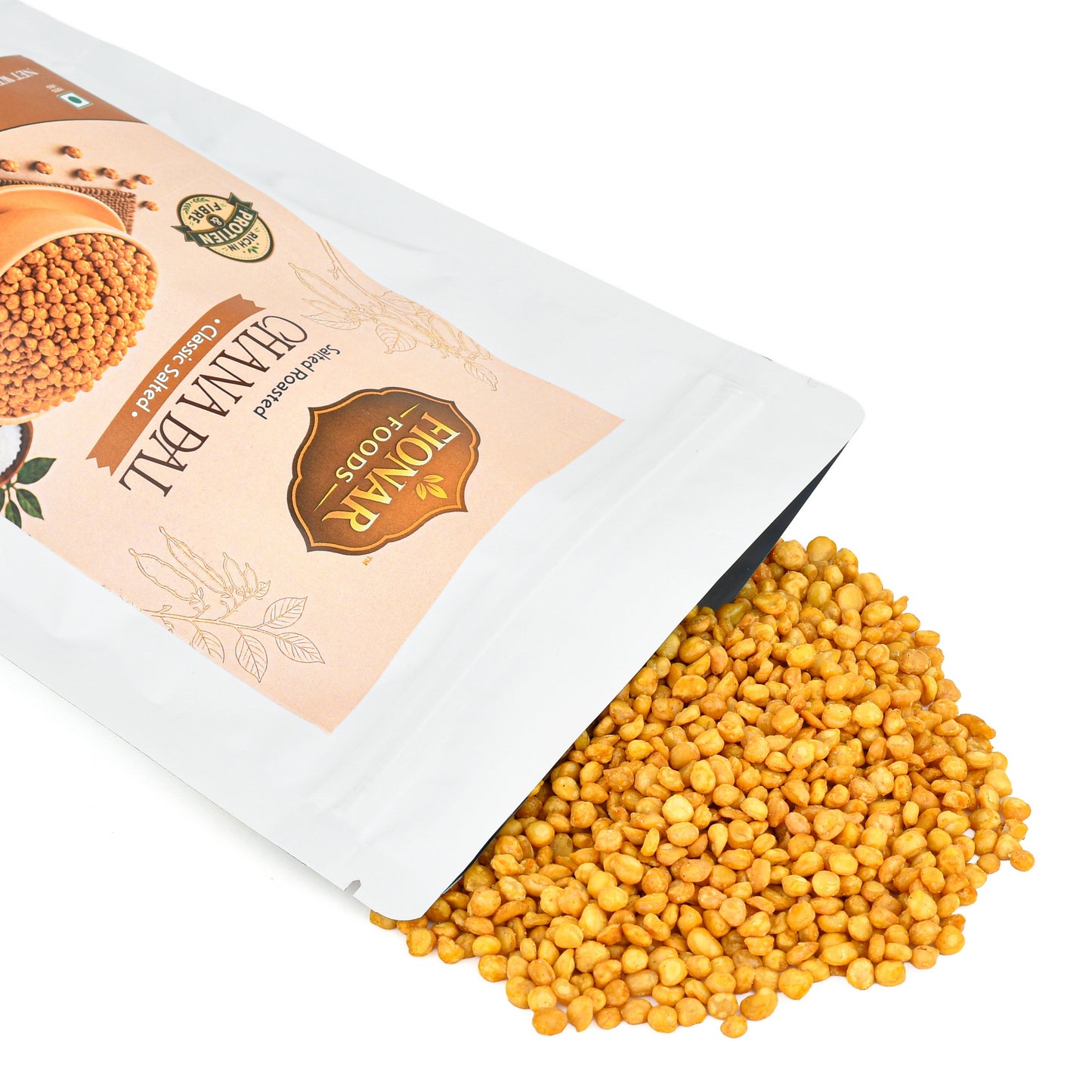 Salted Roasted Chana Dal | Crispy Indian Snack | Indian Snacks | 350g