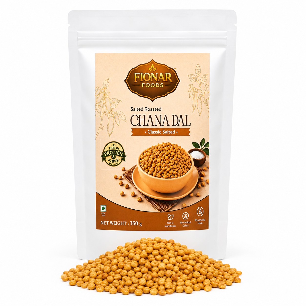 Jaggery Thekua & Salted Roasted Chana Dal | Indian Snack Combo | Indian Snacks | 600g